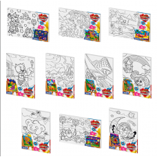 Розмальовка за номерами. Coloring by numbers CBN-02-01,02,03,04