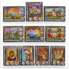 DM-01-01,02,06,07,10 Набір "Алмазная живопись Diamond Mosaic" А 3 формат /10 DM-01-01,02,06,07,10 Набір "Алмазная живопись Diamond Mosaic" А 3 формат /10