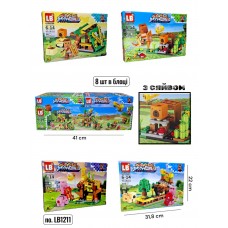 КОНСТРУКТОР MINECRAFT LB1211 (8 ШТ БЛОК 95-103 ДЕТ)																	