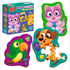 Бебі пазли MAXI "Хатні улюбленці" VT1722-25 Vladi Toys