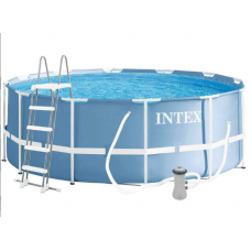 Intex Басейн каркасний 26718 FR (1) об`єм :10685л (90%), розмір:366х122см, фільтр-насос, сходи, від 6-ти років Intex Басейн каркасний 26718 FR (1) об`єм :10685л (90%), розмір:366х122см, фільтр-насос, сходи, від 6-ти років