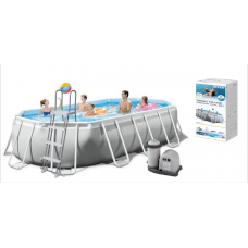 Intex Басейн каркасний 26796 NP (1) сходи, насос-фільтр, скіммер, в коробці Intex Басейн каркасний 26796 NP (1) сходи, насос-фільтр, скіммер, в коробці