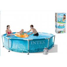 Intex Басейн каркасний 28208 NP (1) круглий, діаметр 305см, висота 76см, насос-фільтр (1 250 л/ч), об'єм 4485л, в коробці Intex Басейн каркасний 28208 NP (1) круглий, діаметр 305см, висота 76см, насос-фільтр (1 250 л/ч), об'єм 4485л, в коробці