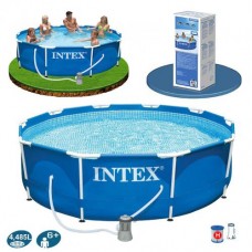 Intex Басейн каркасний 28212 NP фільтр/насос мережа 220-240 В, 366х76 см, 6503 л